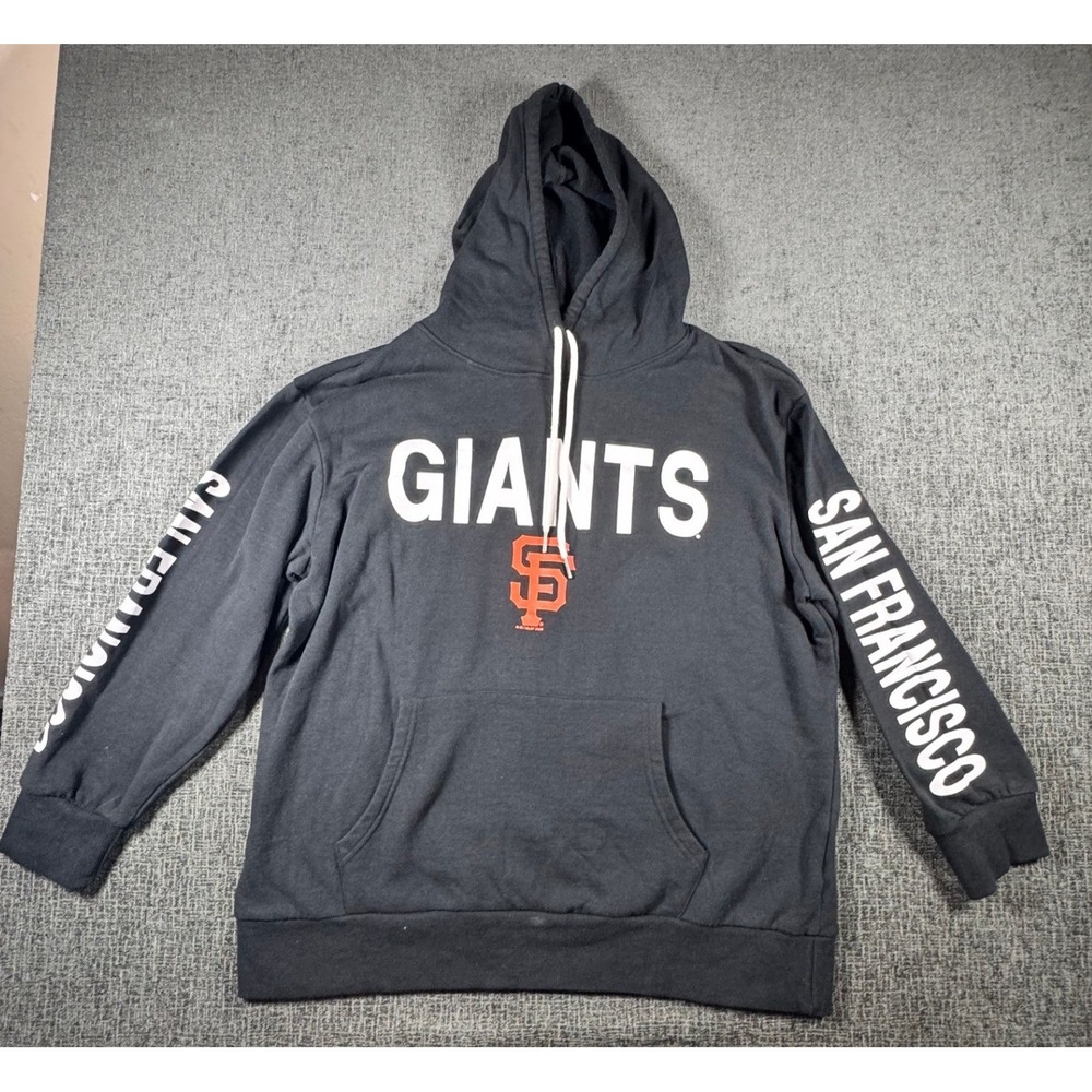 San Francisco Giants Hoodie XXL G-III Sports Carl Banks SF Logo Black Pullover‎
